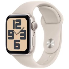 Apple Watch SE 2 44mm Starlight Aluminum Case with Starlight Sport Band (M/L) (MRE53) 2023