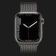 Apple Watch Series 7 41mm Graphite Stainless Steel Case with Graphite Milanese Loop (MKLF3)