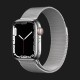 Apple Watch Series 7 41mm Silver Stainless Steel Case with Silver Milanese Loop (MKHF3)