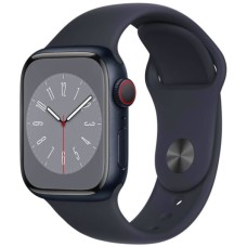 Apple Watch Series 8 41mm GPS + LTE, Midnight Aluminium Case with Midnight Sport Band (MNHV3)