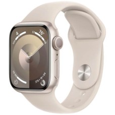 Apple Watch Series 9 41mm Starlight Aluminum Case with Starlight Sport Band M/L (MR8U3)