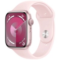 Apple Watch Series 9 45mm Pink Aluminum Case with Light Pink Sport Band M/L (MR9H3)