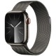 Apple Watch Series 9 45mm GPS + LTE, Graphite Stainless Steel Case with Graphite Milanese Loop (MRMX3)