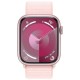 Apple Watch Series 9 GPS 45mm Pink Aluminum Case with Light Pink Sport Loop (MR9J3)