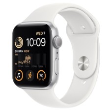 Apple Watch SE 2 40mm Silver Aluminum Case with White Sport Band (MNJV3)