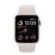 Apple Watch SE 2 44mm GPS + LTE, Starlight Aluminum Case with Starlight Sport Band (MNPT3)