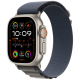 Apple Watch Ultra 2 49mm GPS + LTE Titanium Case with Blue Alpine Loop Small (MREK3)