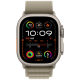 Apple Watch Ultra 2 49mm GPS + LTE Titanium Case with Olive Alpine Loop Small (MREX3)