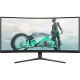 TFT 34" Philips 34M2C3500L, VA, вигнутий, WQHD, 180Hz, 0,5 ms, 2xHDMI, DP, сірий