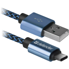 Кабель USB AM-Type-C M, 1.0 м, синій, 09-03T PRO Defender