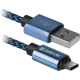 Кабель USB AM-Type-C M, 1.0 м, синій, 09-03T PRO Defender