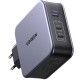 Зарядний пристрій 3xUSB 140W GaN (2хUSB-C+USB-A) CD289 with C to C Cable 1.5 м Gray Ugreen