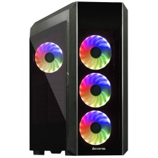 Корпус Chieftec SCORPION III GL-03B-OP 4x120mm A-RGB, ATX, без БЖ, Black