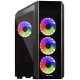 Корпус Chieftec SCORPION III GL-03B-OP 4x120mm A-RGB, ATX, без БЖ, Black