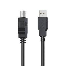 Кабель USB AM-BM, 1.0 м, чорний, HP