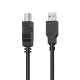 Кабель USB AM-BM, 1.0 м, чорний, HP