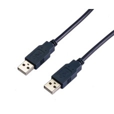 Кабель USB AM-AM, 1.0 м, чорний