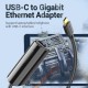 Перехідник USB3.1 Type-C --> Ethernet RJ45 1000 Mb Gigabit Vention