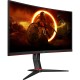 TFT 27" AOC C27G2Z3/BK, VA, 280Гц, 0,5ms, вигнутий, HDMIx2, DP, HAS, чорний з червоним