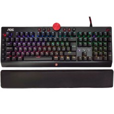 Клавіатура ігрова механічна AOC AGK700 Gaming RGB USB (Cherry Red Switch) підставка