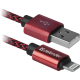 Кабель USB AM-Lightning M, 1.0 м, червоний, 01-03T PRO Defender