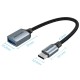 Перехідник USB 3.0 Type-C --> USB AF (OTG) кабель 0.15м Gray Aluminum Alloy Vention