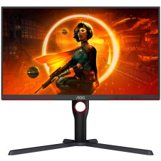 TFT 27" AOC Q27G3XMN/BK, MiniLED QHD IPS, 180Hz, 1ms, 2xHDMI, DP, HAS, Pivot, чорно-червоний