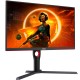 TFT 27" AOC Q27G3XMN/BK, MiniLED QHD IPS, 180Hz, 1ms, 2xHDMI, DP, HAS, Pivot, чорно-червоний