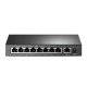 Комутатор TP-Link TL-SF1009P, 9 port 10/100M PoE Switch, 9 10/100M RJ45 ports including 4 PoE ports, steel case