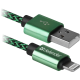 Кабель USB AM-Lightning M, 1.0 м, зелений, 01-03T PRO Defender