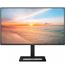 TFT 23.8" Philips 24E1N1300AE, IPS, 100Hz, 1ms, HDMI, USB-C, USB hub, HAS, колонки, чорний