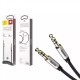 Кабель AUX Audio TRS M/M 0.5 м Yiven Audio Cable M30 срібно-чорний Baseus