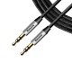 Кабель AUX Audio TRS M/M 0.5 м Yiven Audio Cable M30 срібно-чорний Baseus