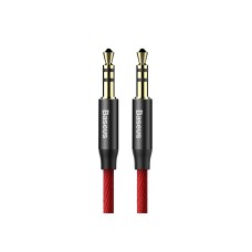 Кабель AUX Audio TRS M/M 1.5 м Yiven Audio Cable M30 червоно-чорний Baseus