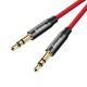 Кабель AUX Audio TRS M/M 1.5 м Yiven Audio Cable M30 червоно-чорний Baseus