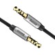 Кабель AUX Audio TRS M/M 1.0 м Yiven Audio Cable M30 срібно-чорний Baseus