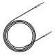 Кабель AUX Audio TRS M/M 1.0 м Yiven Audio Cable M30 срібно-чорний Baseus