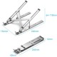 Підставка для ноутбука Laptop X-type Stand Silver Aluminum Alloy Vention