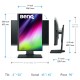 TFT 24.1" BenQ SW240, IPS, 16:10, 99% Adobe RGB, DVI-DL, HDMI, DP, USB хаб, Pivot, сірий