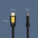 Кабель HDMI M - M, 3.0 м, V2.0 Round Cable 4K, HD101 UGREEN Чорний+Жовтий