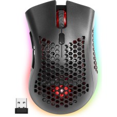 Мишка Defender Warlock GM-709L RGB ігрова, бездротова 2400dpi., 7кн., чорна