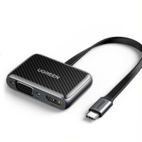 Перехідник USB 2.0 --> HDMI+VGA (HDMI 1.4b) CM303 чрний Ugreen