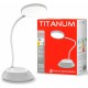 LED лампа настiльна з акумулятором DC3 TITANUM TLTF-022G 7W 3000-6500K USB сіра