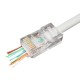 Конектор комп'ютерний RJ-45 (8P8C), з наскрізним отвором