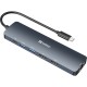 Док-станція USB3.1 Type-C --> HDMI/USB 3.0x2/RJ45/USB-C/DisplayPort PD 100W Hub 6-in-1 Sandberg