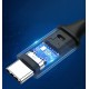 Кабель USB 2.0 Type-C M-M, 2 м, (18W) Чорний, Round Cable Nickel Plating Aluminum Shell US261 UGREEN