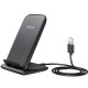 Зарядний пристрій 15W Fast Wireless Charging Stand 2coils black Choetech