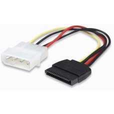 Кабель живлення Molex 4 pin - SATA power Female, Manhattan