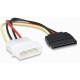 Кабель живлення Molex 4 pin - SATA power Female, Manhattan