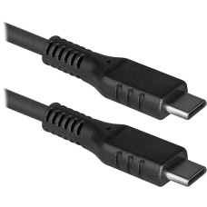 Кабель USB Type-C M - Type-C M, 1.0м, USB 2.0, чорний, Defender